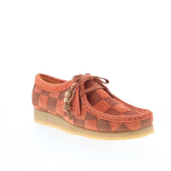 NWT Clarks Women’s Wallabee Oxford Orange Interest Size 8 - Picture 5 of 7